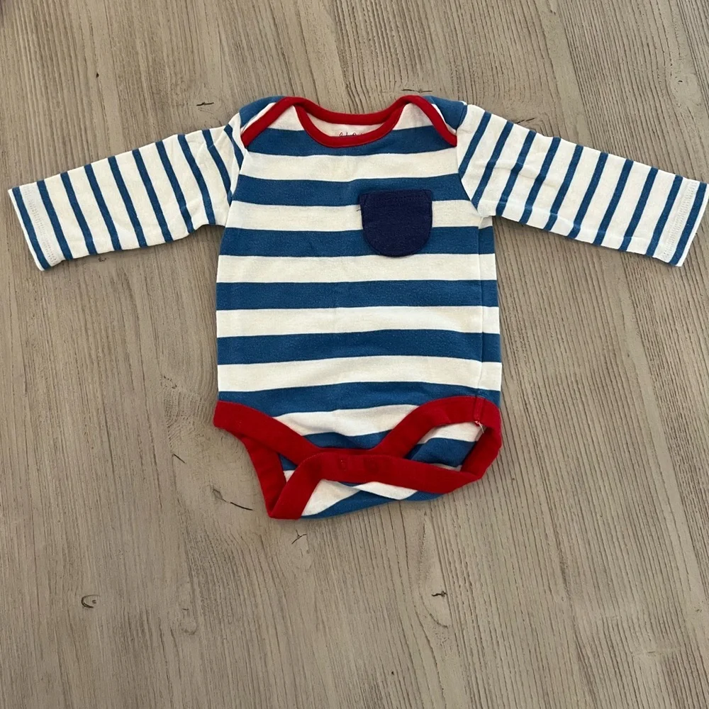 EUC Striped Long-sleeved Bodysuits - Picture 9 of 11